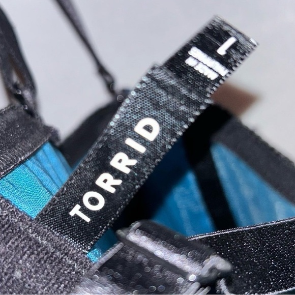 Torrid Black and Blue Lace Corset - Picture 3 of 4